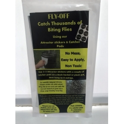 Fly-Off Sticky Trap Attractor Stickers & Catcher Pads